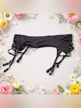 Silk & Satin Garter Belt - Size XL